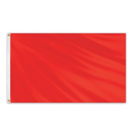 Global Flags Unlimited Solid Color Outdoor Nylon Flag 3' x 5' - Warm Red 204658